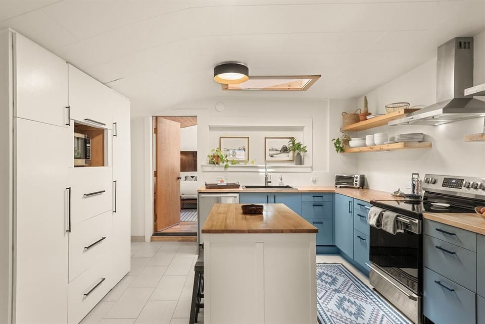 Remodeled kitchen with a modern Southwest vibe.