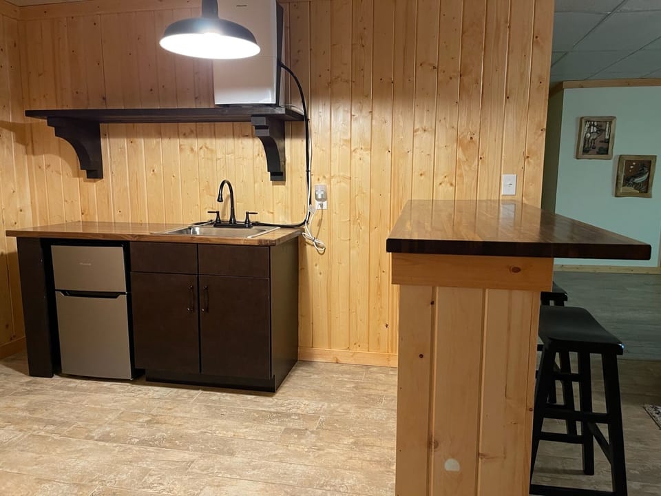 Belly up to the bar in the Lodge (lower level).