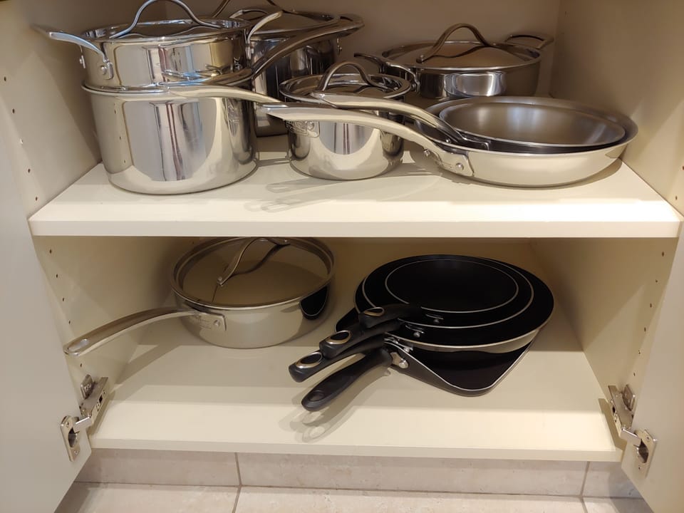 Pots, pans, skillets, pancake griddle