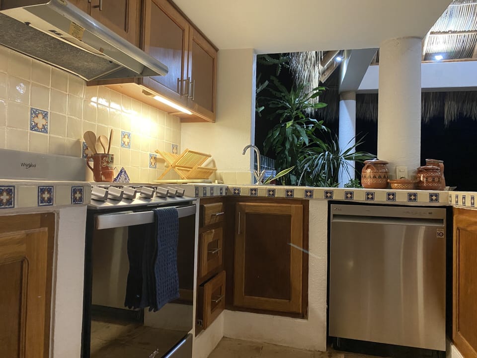 Kitchen with all new appliances. 