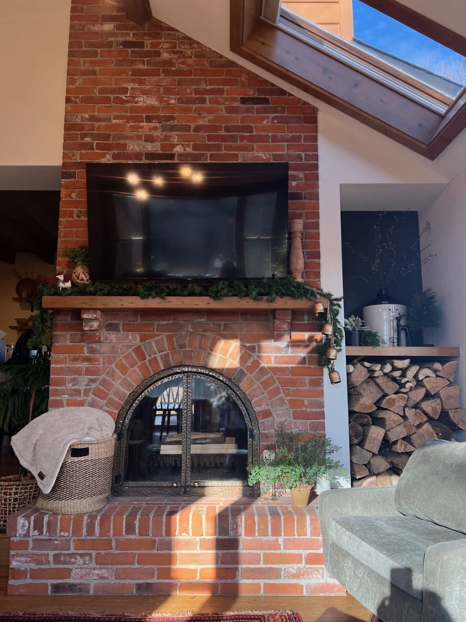 Enjoy a movie or game in the living room