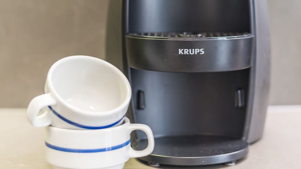 A coffee machine is available just for you!