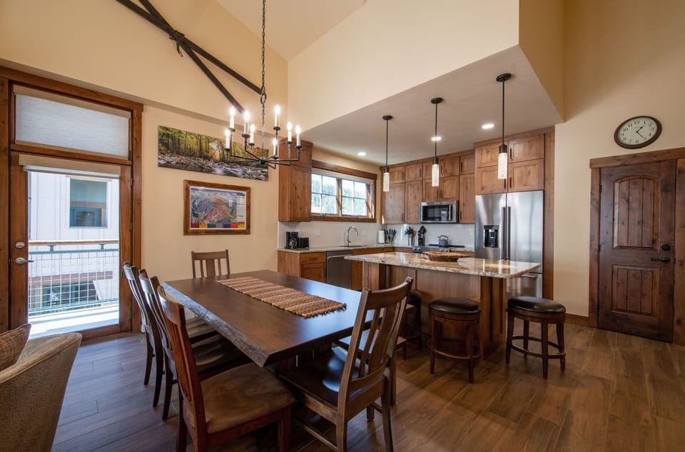 Hardwood, Indoors, Dining Room, Dining Table, Furniture