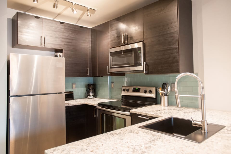 Refrigerator, Room, Indoors, Kitchen, Oven