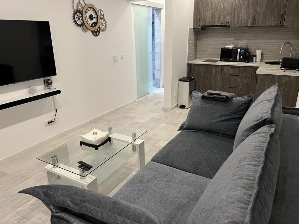 Panoramic Single Room | Living area | Smart TV, video-game console, Netflix, first-run movies