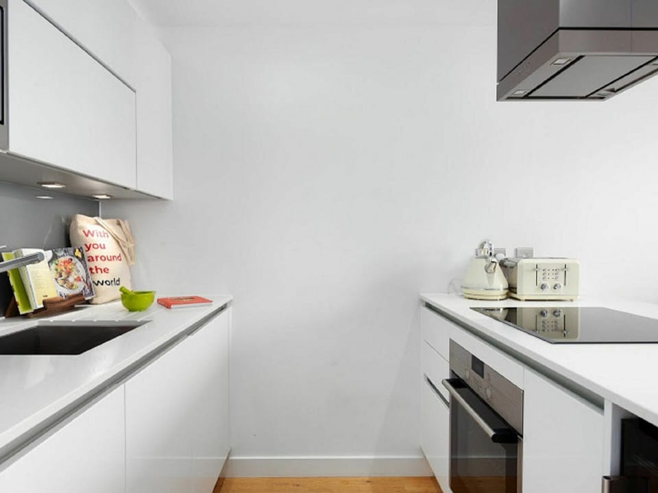 Cabinetry, White, Kitchen, Shelving, Sink, Kitchen Appliance, Floor, Flooring, Countertop