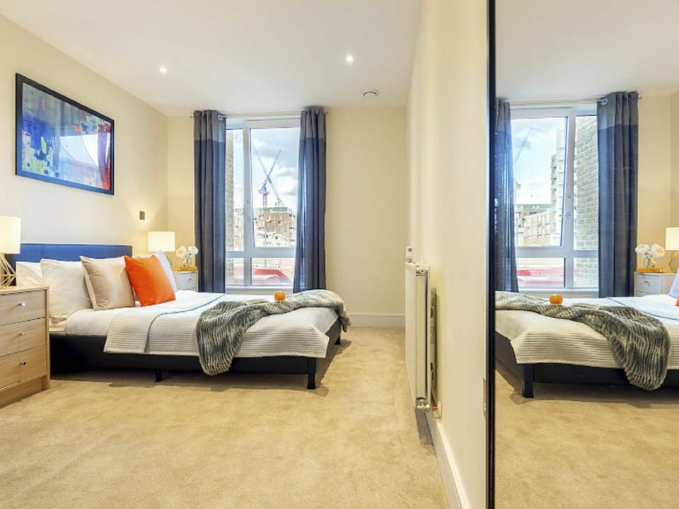 Furniture, Property, Building, Picture Frame, Comfort, Wood, Azure, Textile, Bed Frame, Bed