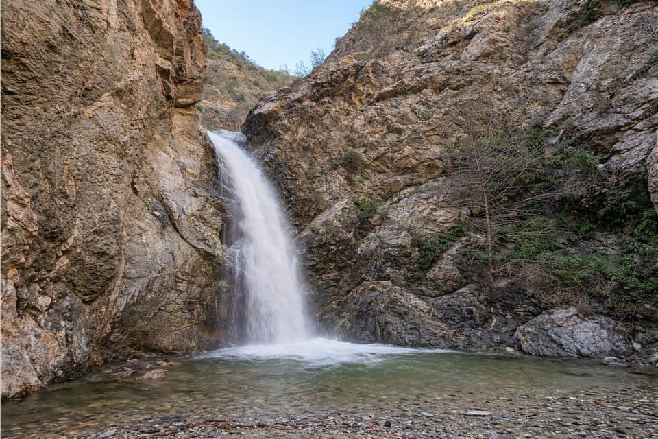 Eaton Canyon — an easy drive from the home and a favorite Pasadena hiking destination with scenic trails and a seasonal waterfall.