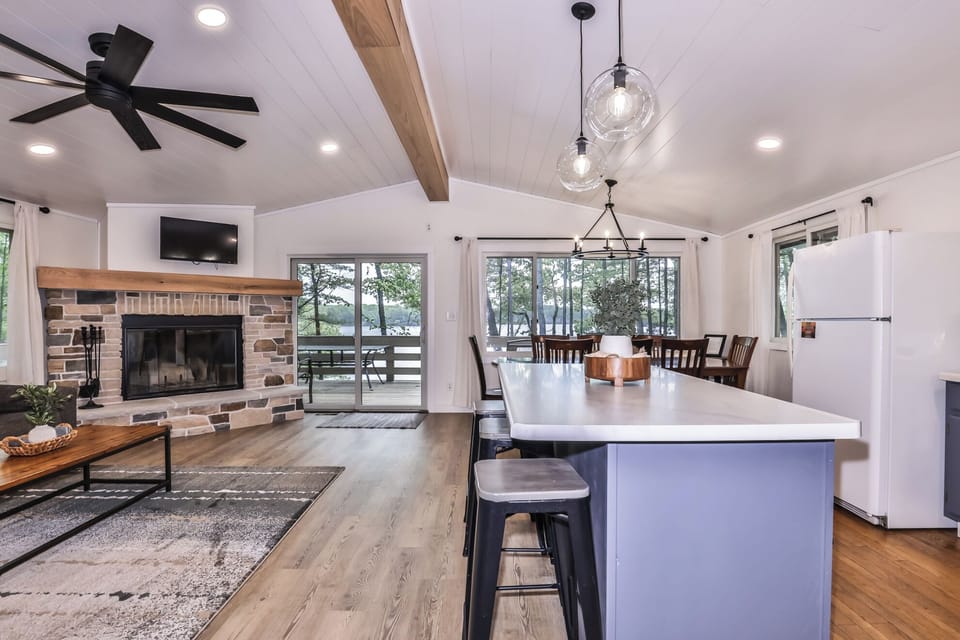 Open floorplan to not miss out on any laughs