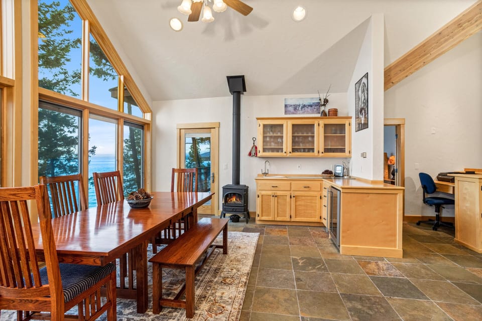 Warm up by the stove | Main Level