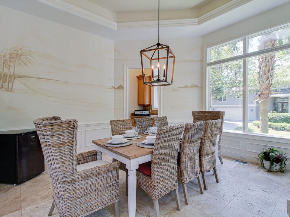 Formal Dining Room with Seating for Eight at 1 Brigantine