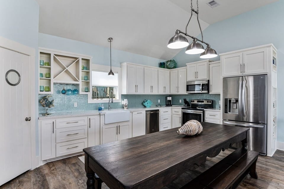 House, 3 Bedrooms | Private kitchen | Fridge, coffee/tea maker, toaster, highchair