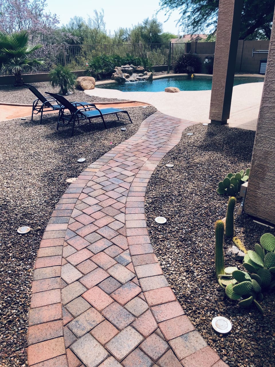 Path to the backyard