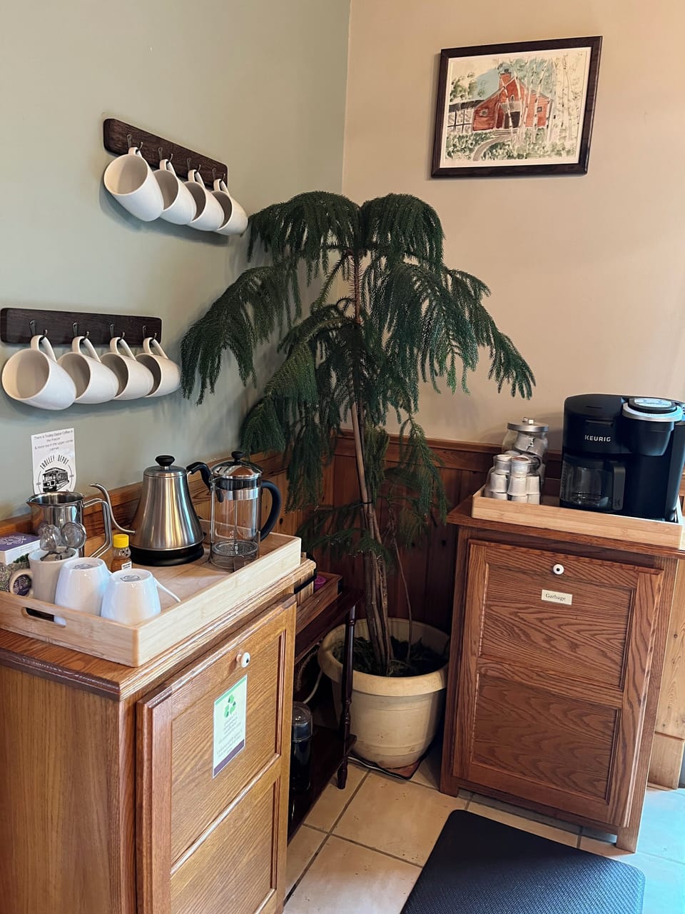 Self serve coffee / tea included with your stay