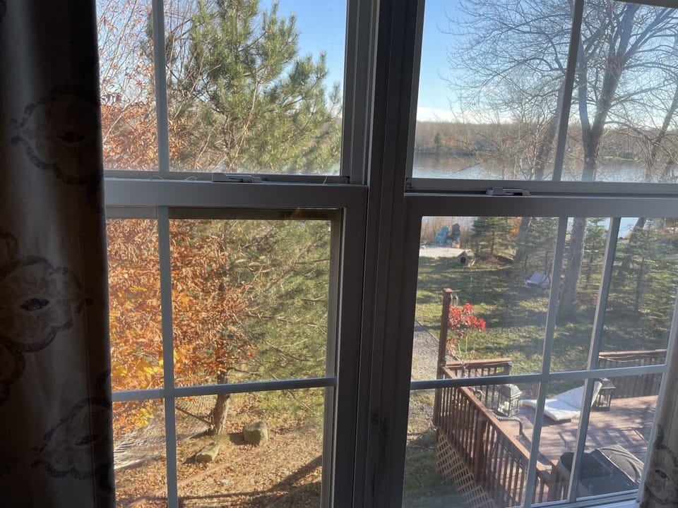 view from the one of the bed rooms