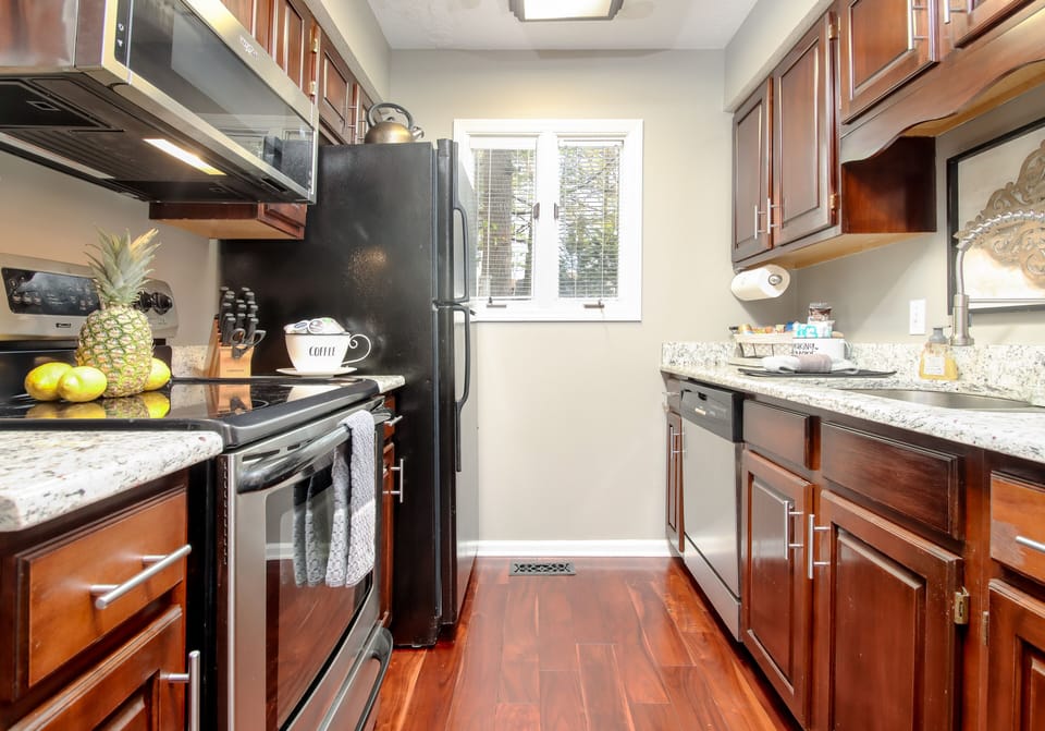 Galley style kitchen 
