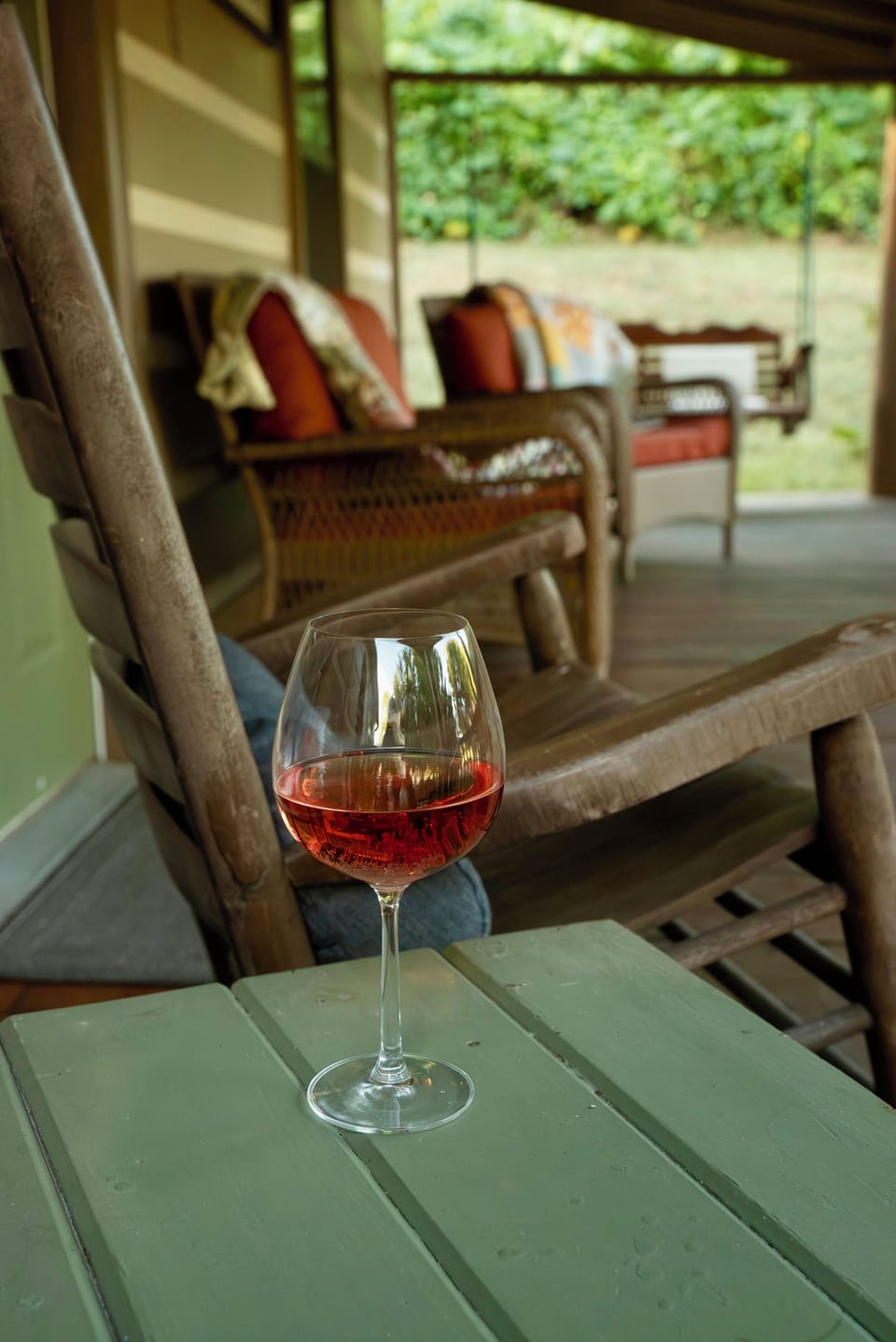 Pour your favorite wine or coffee, 
 wrap yourself in a quilt and sit a spell.