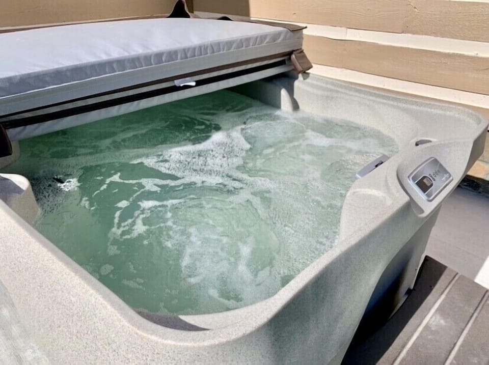 In the mountains they call this a hillbilly soaker.  This hot tub that seats 4.
