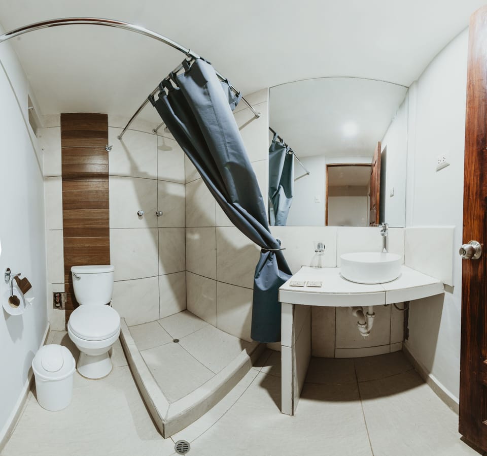 Panoramic Double Room | Bathroom | Shower, towels