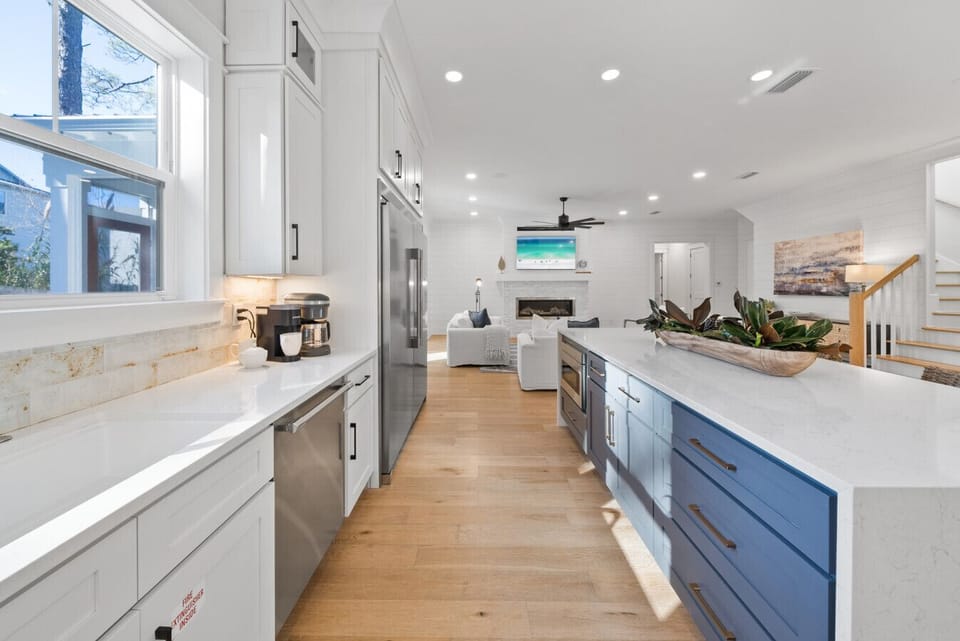 Gourmet kitchen with high end appliances