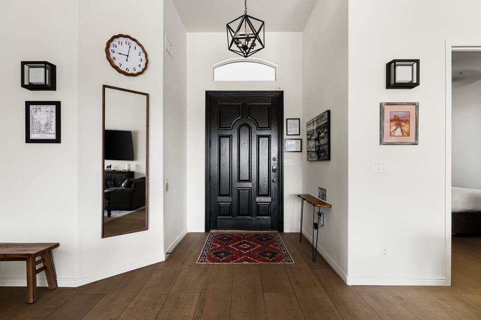 Spacious entry hall that sets the tone for the home's open and inviting design.