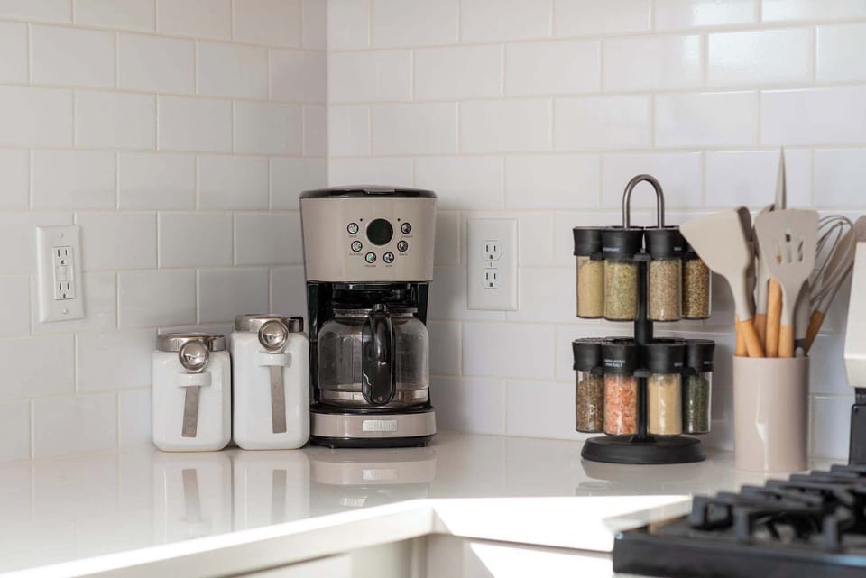 Fresh coffee, sugar, and creamer provided for every stay!