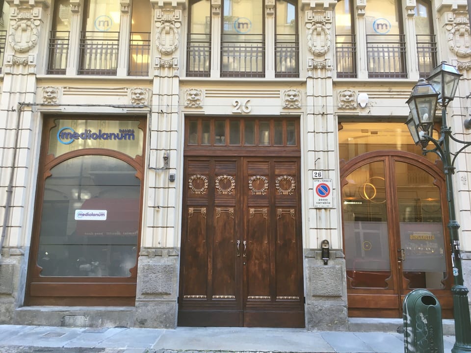Building Portal Early 1900. The building is classified as "Palazzo Florio" 