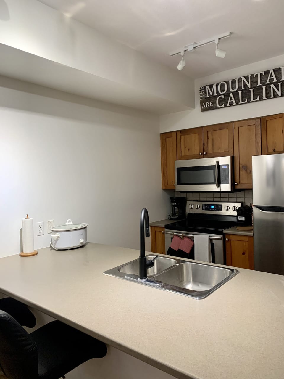 Modern Kitchen with Stainless Steel Appliances 