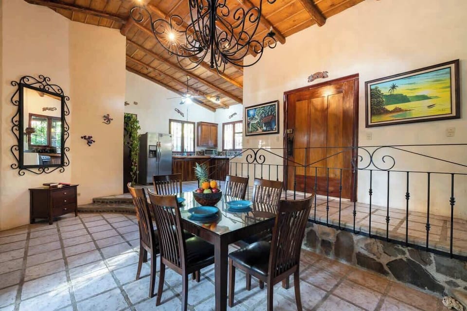 Spacious living areas with high ceilings all over the house.