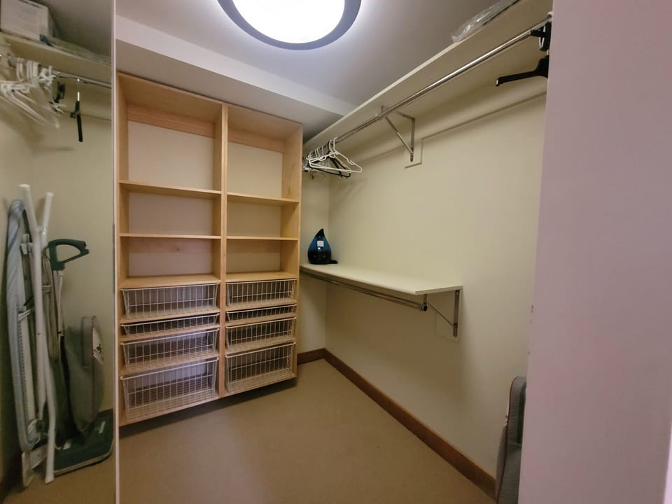 Walk-in Closet in the Primary Bedroom.
