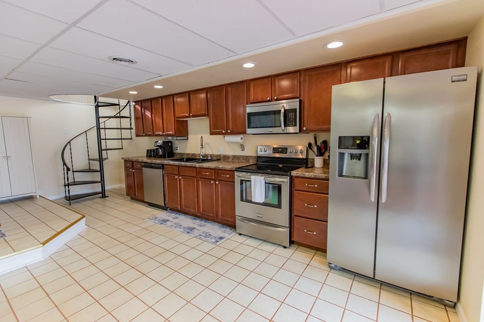 Lower Level Kitchen. 