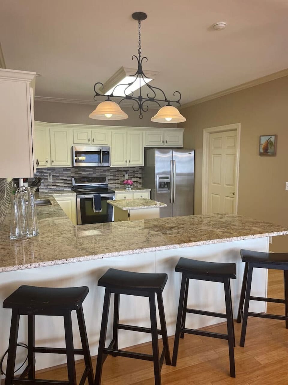 Fully stocked kitchen