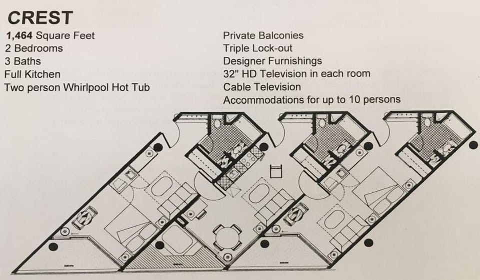 The available studio is shown as one of the units on the side on this photo