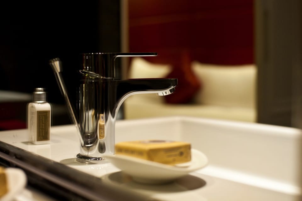 Deluxe Double Room | Bathroom | Shower, hair dryer, towels, shampoo