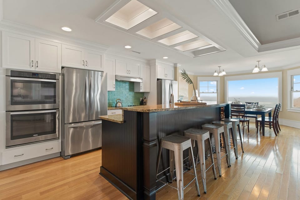 Kitchen with Ocean Views on Third Level