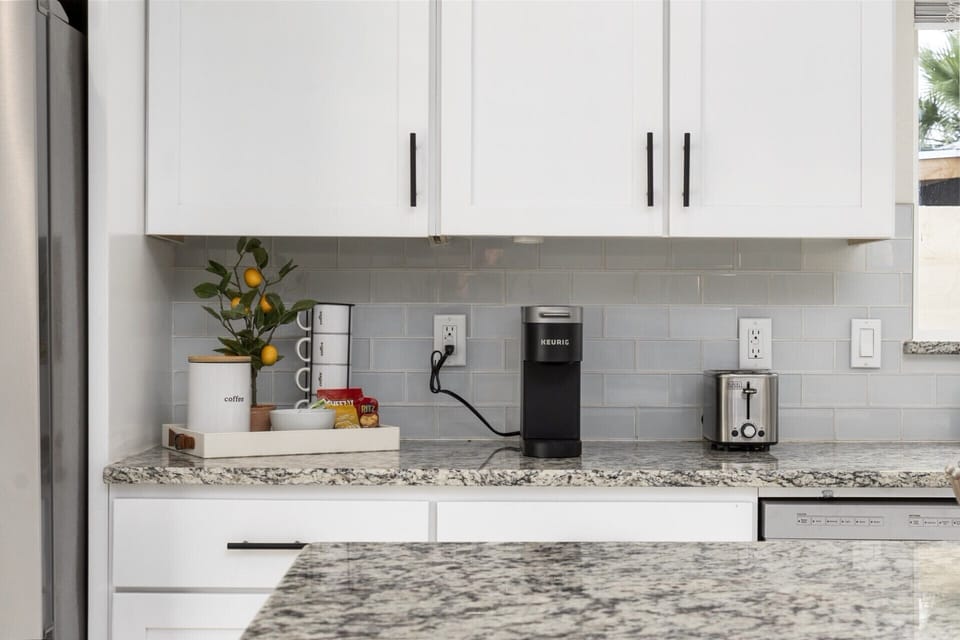 Keurig and coffee bar