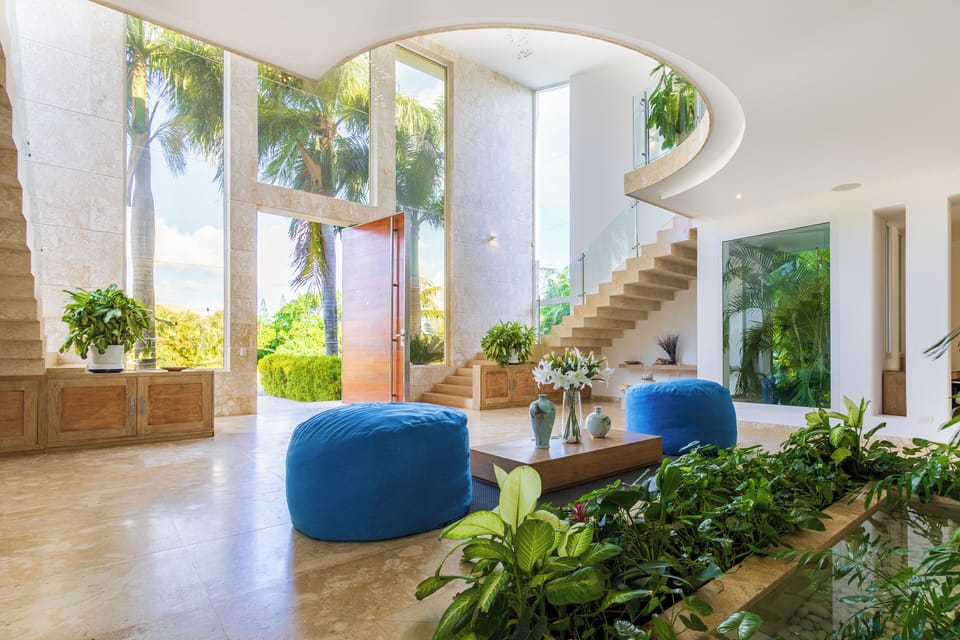 Exclusive Villa | Living area | 32-inch flat-screen TV with satellite channels, TV