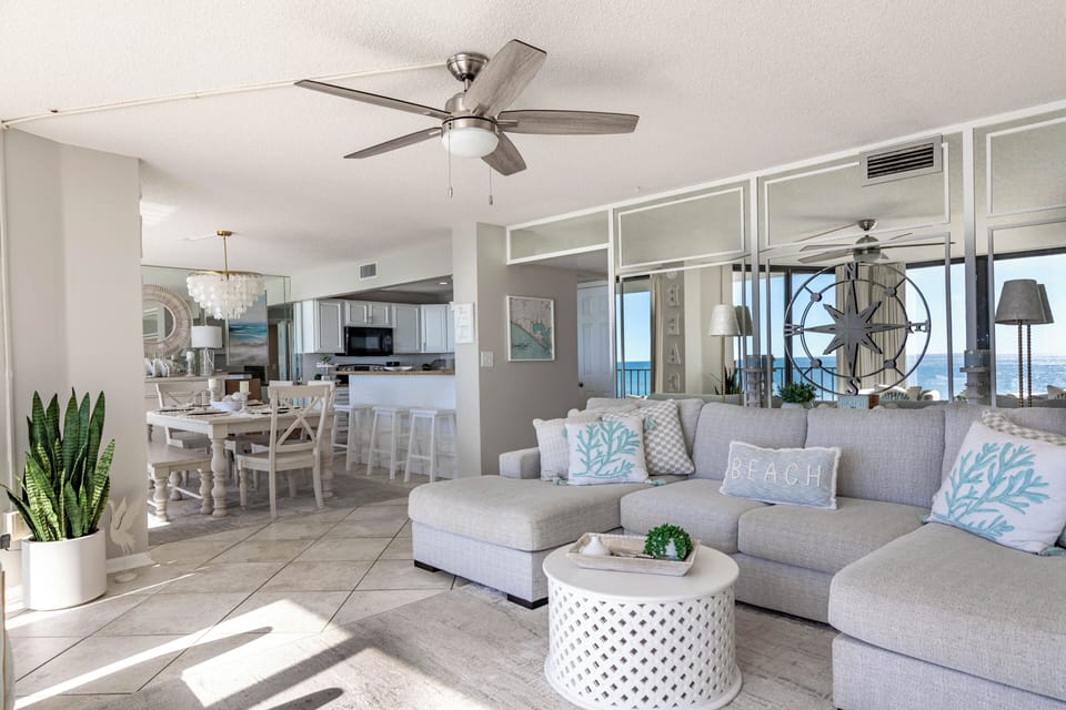 Gulf front living room