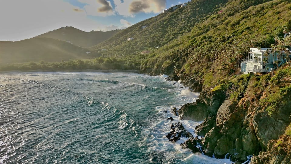 Sounds of Crashing Waves instantly relax you from this cliffside villa