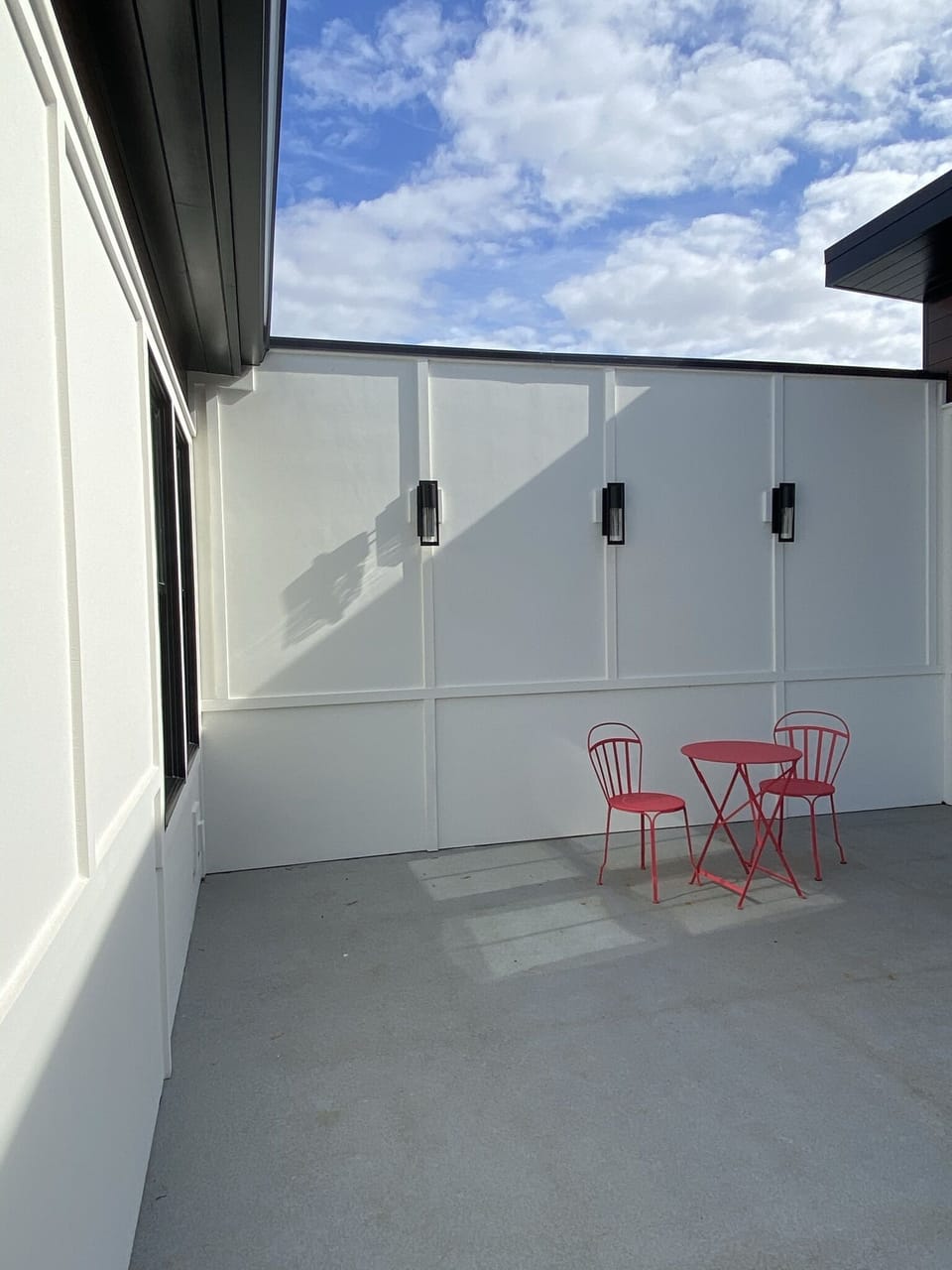 Shared rooftop terrace