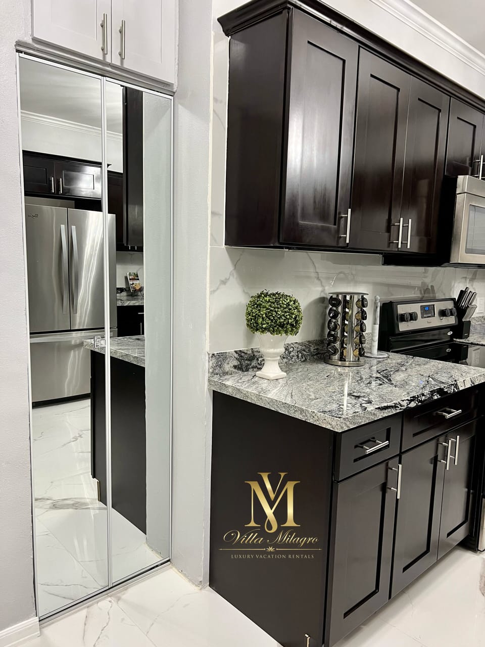 Extra pantry space for groceries and snacks