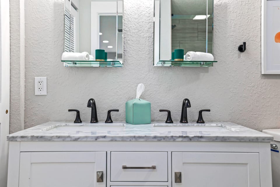 Double vanities for a little extra space to get ready