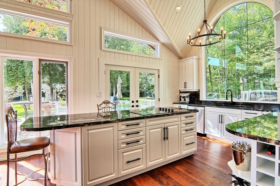 Kitchen with island