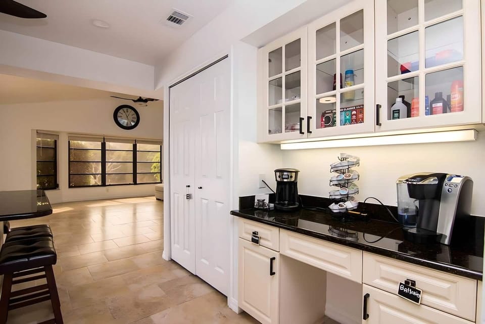 Start your day the right way—caffeine first, adventures second. This coffee nook is your morning game-changer!