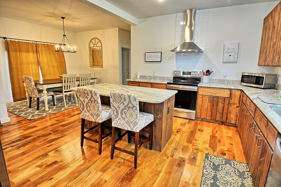 Large Kitchen and Dining Area
