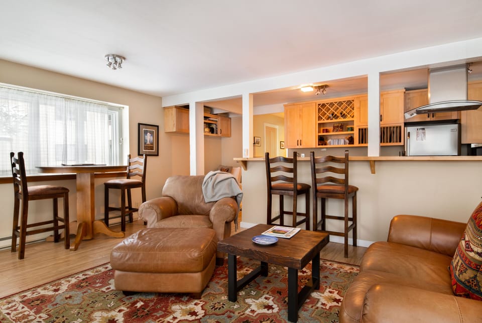 Living room looking into Kitchen