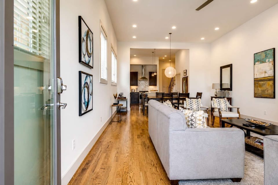 Front entrance with a clear path leading to the heart of the home.