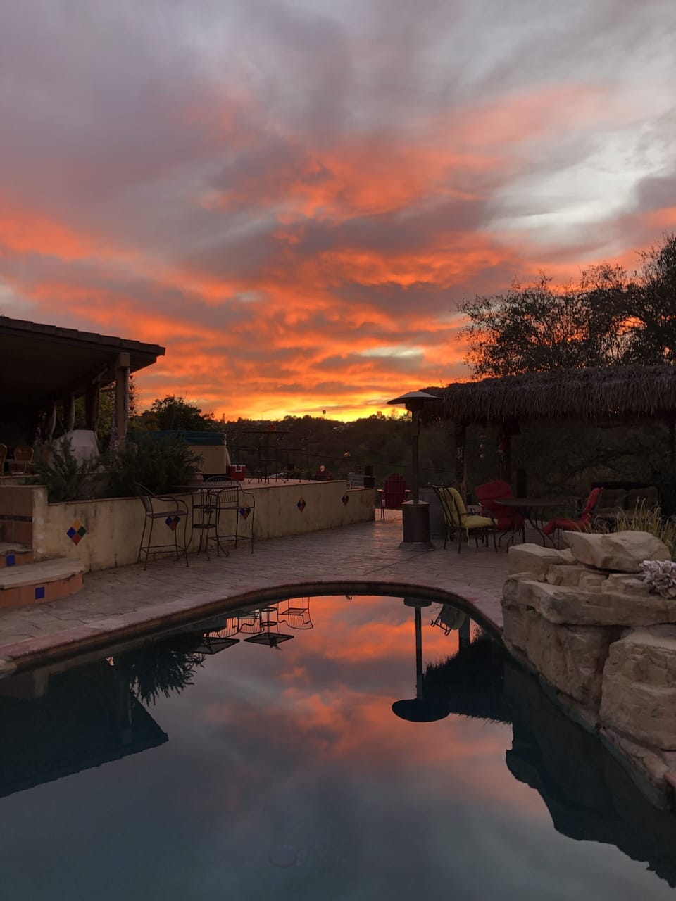 These beautiful sunsets are a common occurrence at “Hacienda El Nido”