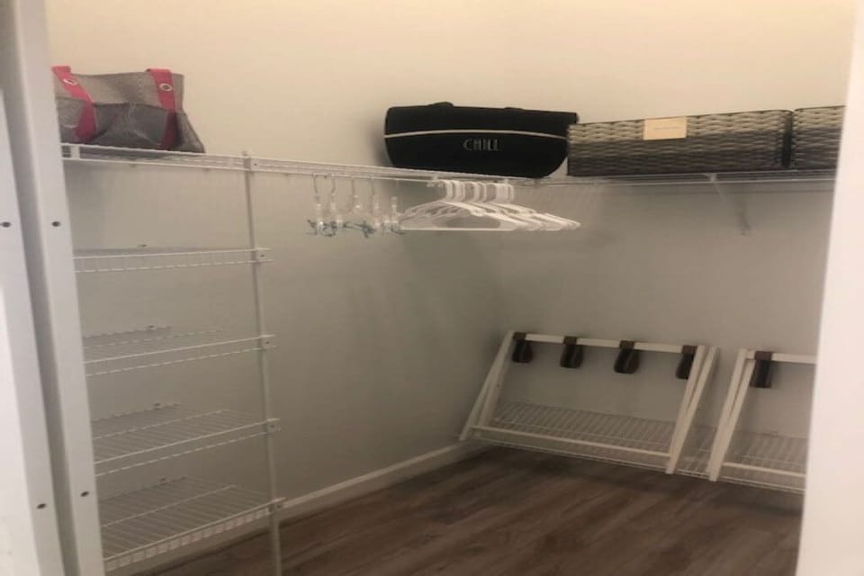 Master walk in closet