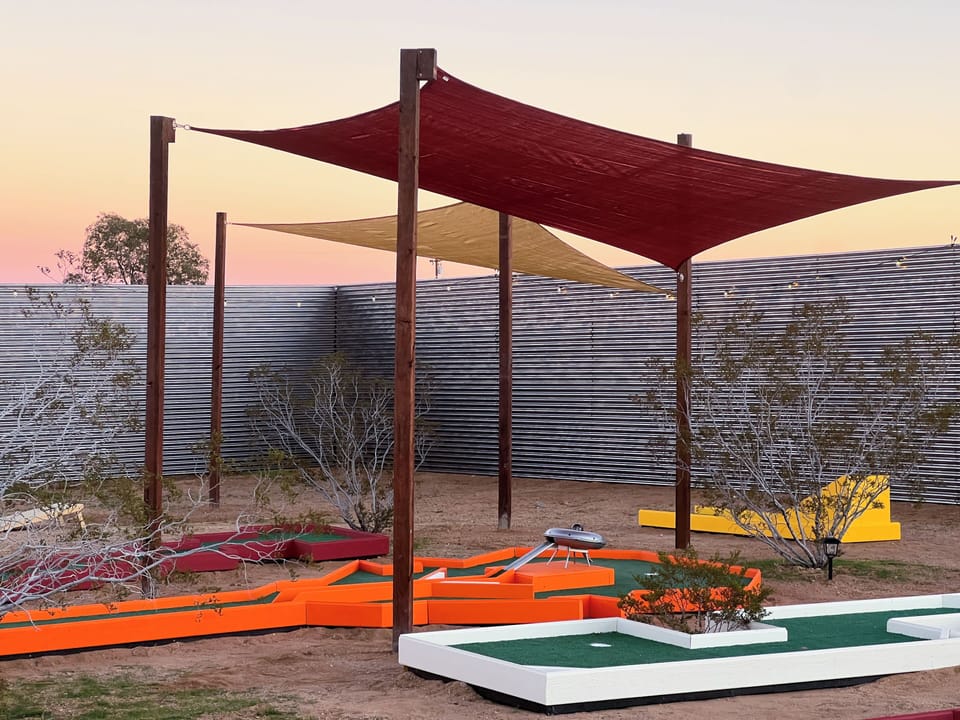 Private mini golf course
